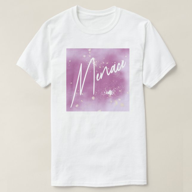 IYKYK Subtle Sapphic, wlw, Lavender Menace T-Shirt (Design Front)