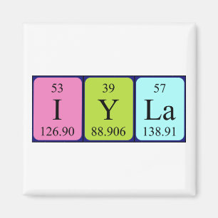Iyla periodic table name magnet