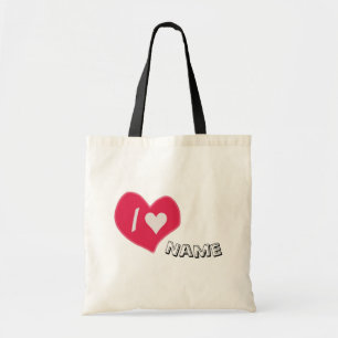 “I🤍You Heart – Cute Romantic Gift Design” Tote Bag