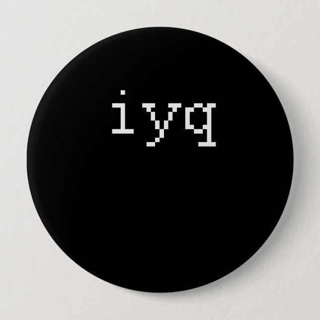 iyq 10 cm round badge (Front)