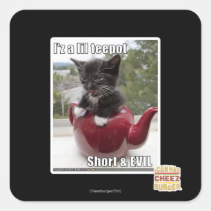 I'z a lil teepot square sticker