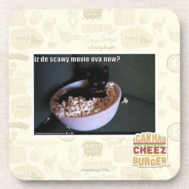 Iz de scawy movie ova now? coaster (Front)