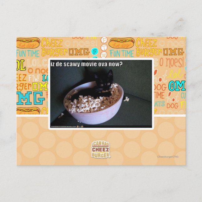 Iz de scawy movie ova now? postcard (Front)