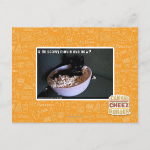 Iz from scawy movie ova now? postcard