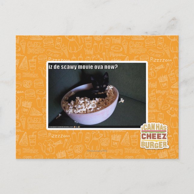 Iz from scawy movie ova now? postcard (Front)