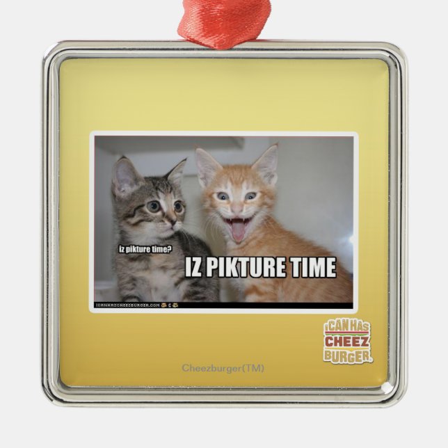 iz pikture time metal tree decoration (Front)