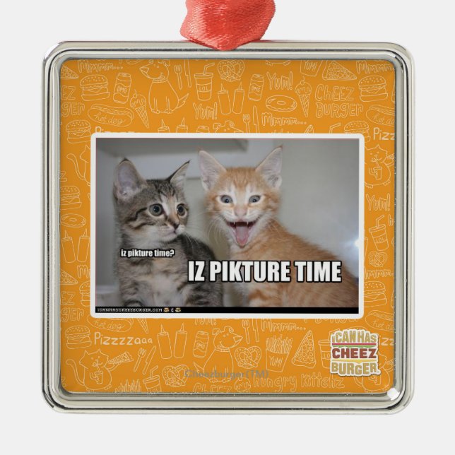iz pikture time metal tree decoration (Front)