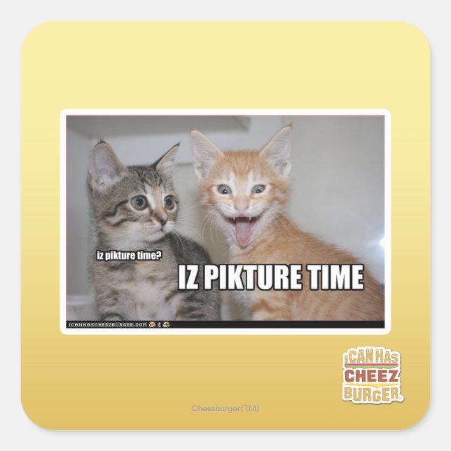 iz pikture time square sticker (Front)