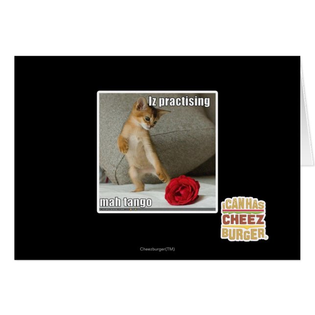 Iz practising mah tango (Front Horizontal)