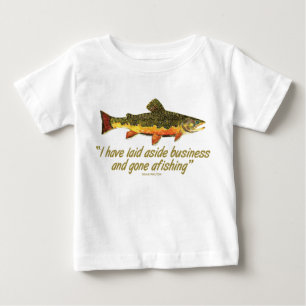 Izaak Walton Fishing Quote Baby T-Shirt