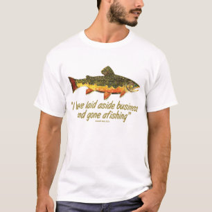 Izaak Walton Fishing Quote T-Shirt