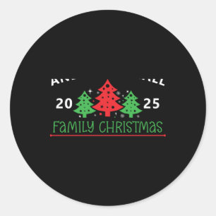 Izable Family Christmas Tree T Shirt  Classic Round Sticker