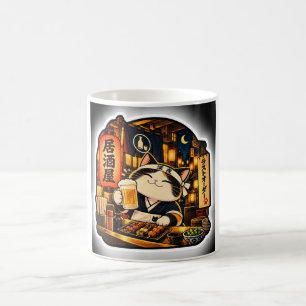 Izakaya Last Call Cat Mug Japanese Night Alley A