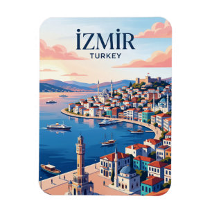 İzmir Skyline Turkey Magnet
