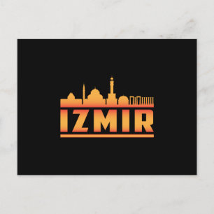 Izmir Turkey City Skyline Cityscape Funny Gift Postcard