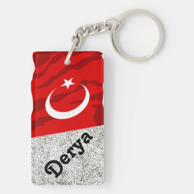 Izmir, Turkey Key Ring (Back)