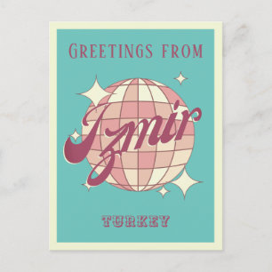 Izmir Turkey Retro Vintage Postcard