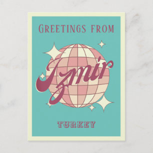 Izmir Turkey Retro Vintage Postcard