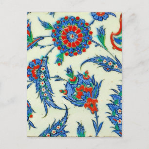 iznic ceramics Postcard