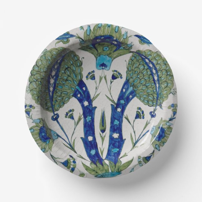 Iznik2 Paper Plate (Front)
