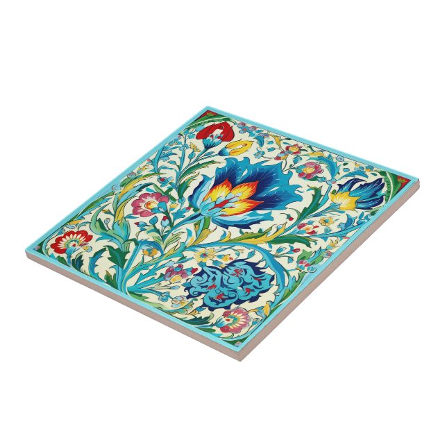 Iznik Breezy Meadow Tile (Side)