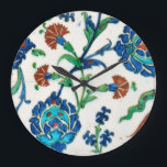 iznik ceramics large clock<br><div class="desc">Traditional for Turkey floral dezign. Colour photo from Topkapi palace in Istanbul,  Turkey</div>