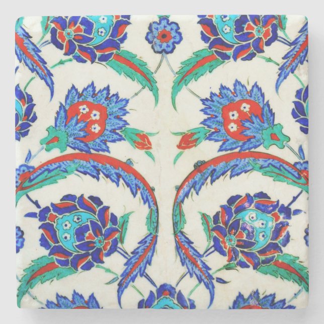 iznik ceramics Stone Coaster (Front)