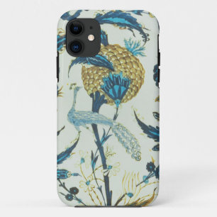 Iznik dish painted with a peacock perched among fl iPhone 11 case
