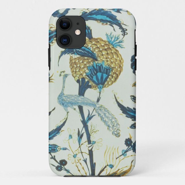 Iznik dish painted with a peacock perched among fl Case-Mate iPhone case (Back)
