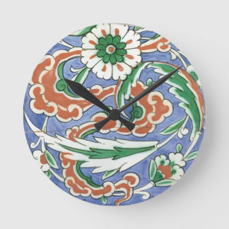 Iznik motif Wall Clock