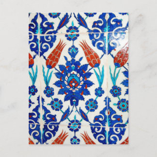 Iznik Oriental Tile Design Postcard