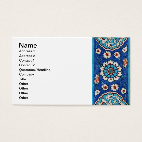 iznik tile Business Card