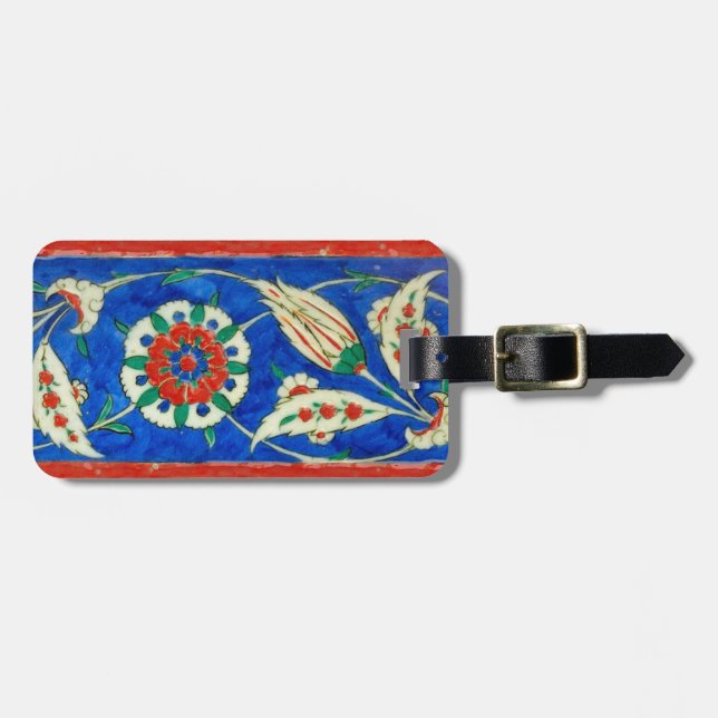 iznik tile luggage tag (Front Horizontal)