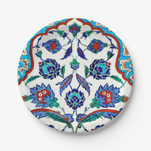 iznik tile paper plate
