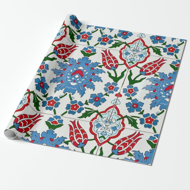 iznik tile wrapping paper (Unrolled)