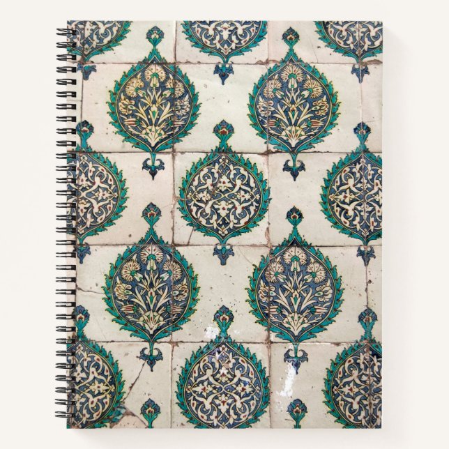 Iznik Tiles Green Notebook (Front)