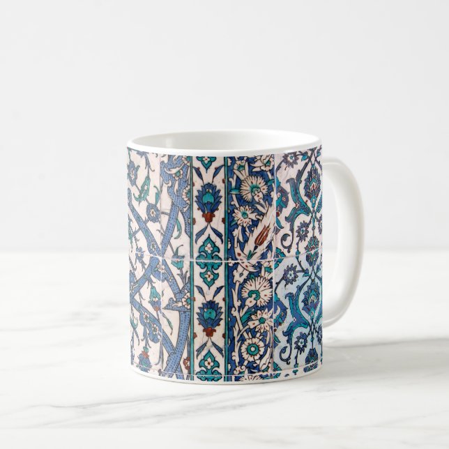 Iznik Tiles Intertwined Coffee Mug (Front Right)