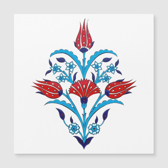 Iznik Tiles Magnetic Card (Front)