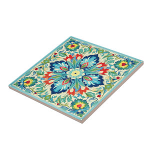 Iznik Turkish Tapestry Tile