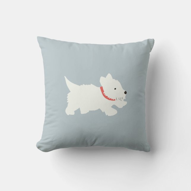 Izzie The Westie Cushion (Front)