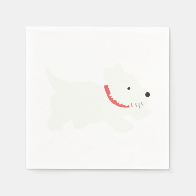 Izzie The Westie Napkin (Front)