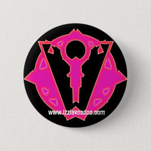 izzie Voodoo logo button/badge 6 Cm Round Badge
