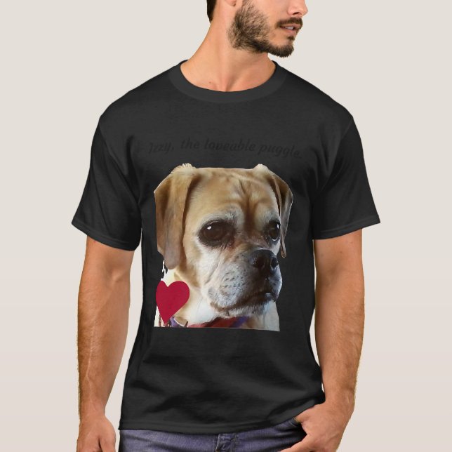 Izzy The Loveable Puggle T-Shirt (Front)