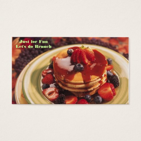 j0182703, Just for Fun Let's do Brunch Business Card