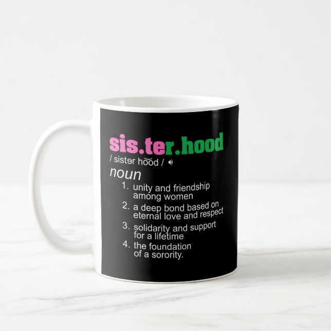 J15 Nineteen 08 Aka African Sisterhood Noun Hand S Coffee Mug (Left)