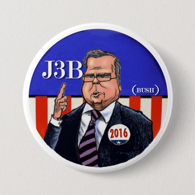 J3B (Bush) 2016 7.5 Cm Round Badge (Front)