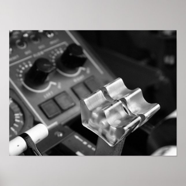 J41 Levers B&W Poster (Front)