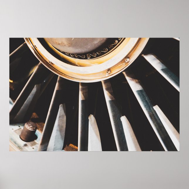 J58 Jet Engine Fan - SR-71 Blackbird, A-12, YF-12 Poster (Front)