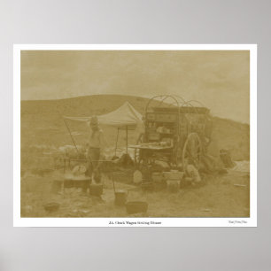 "J.A. Chuck Wagon, Getting Dinner" Poster