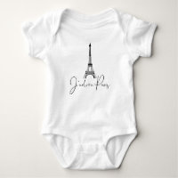 J' adore Paris Eiffel Tower Cute White